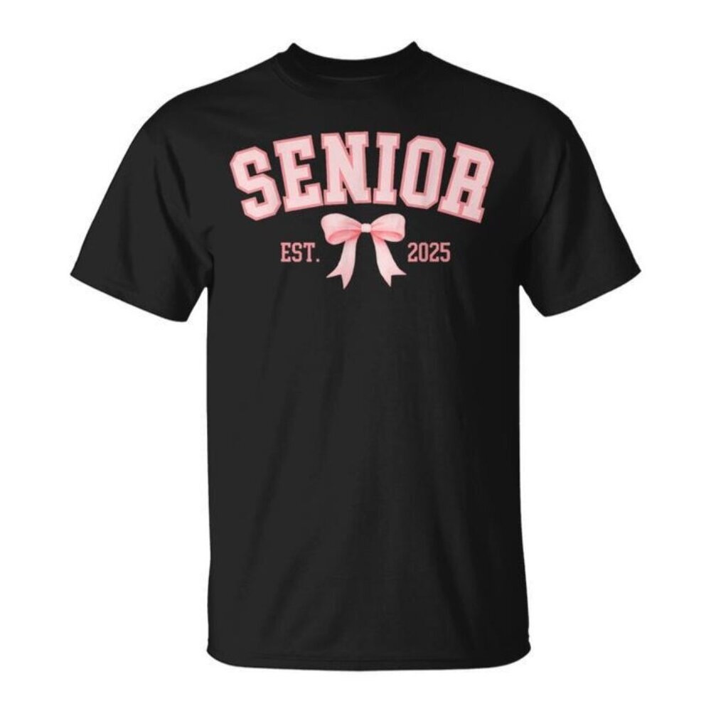 Senior 2025 Coquette Class Of 2025 Pink Bows Retro Graduation Collector 05